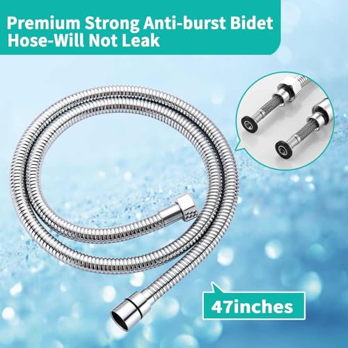 BARROCK Bidet Sprayer for Existing Toilet, Advanced Handheld Ergonomic Jet Spray Set with Precision Water Pressure Control for Muslim Shower/Feminine Hygiene/Pet Cleaning, Chrome - color: Chrome