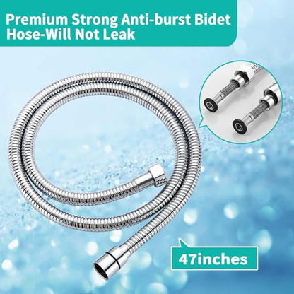 BARROCK Bidet Sprayer for Existing Toilet, Advanced Handheld Ergonomic Jet Spray Set with Precision Water Pressure Control for Muslim Shower/Feminine Hygiene/Pet Cleaning, Chrome - color: Chrome