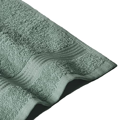 Ultra Soft Cotton Washcloths, Contains 12 Piece Face Cloths 12x12 inch, Ideal for Everyday use Face Towels, Compact & Lightweight Multi Purpose Washcloths - Jade - color: Jade, size: 12 Pack Washcloths