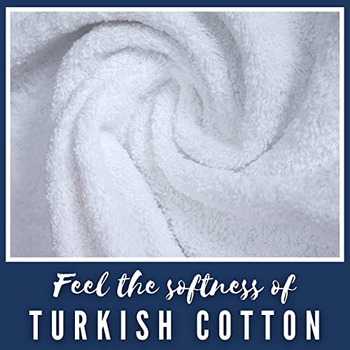 Personalized Towels, Hotel & Spa Quality, Super Soft, Highly Absorbent, Bathroom Sets, 100% Cotton Monogrammed towels 3 Piece Towel Set, Includes 1 Bath Towels, 1 Hand Towels, 1 Washcloths, White - color: White, size: 3 Pieces Towel Set