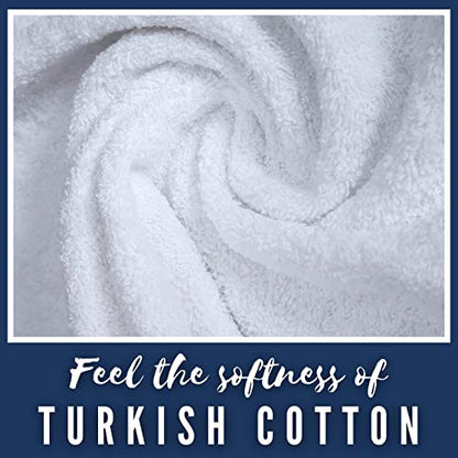 Personalized Towels, Hotel & Spa Quality, Super Soft, Highly Absorbent, Bathroom Sets, 100% Cotton Monogrammed towels 3 Piece Towel Set, Includes 1 Bath Towels, 1 Hand Towels, 1 Washcloths, White - color: White, size: 3 Pieces Towel Set