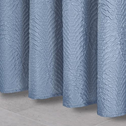 Ombre Fog Blue Shower Curtain for Bathroom, Farmhouse Bath Curtain 72x72 - color: Ombrefogblue, size: 72"W x 72"L (Pack of 1)