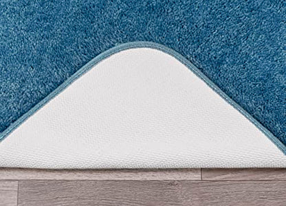 Garland Rug Traditional Bath Rug, 30-Inch by 50-Inch, Basin Blue - color: Basin Blue, size: 2'6" x 4'2" (Rectangular)