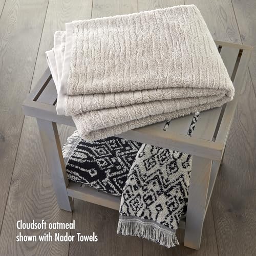 SKL Home CloudSoft Cotton Luxury Bath Towel, Oatmeal - color: Oatmeal, style: Bath Towel
