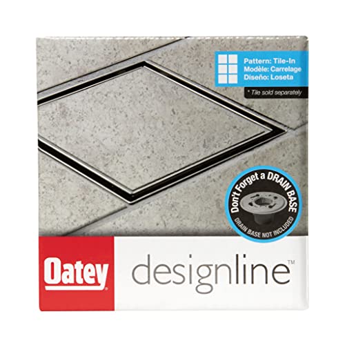 Designline 4 inch. x 4 inch. Square Drain Tile-in Grate | (Pack of 3) - size: 4" (Pack of 3), style: Tile-In