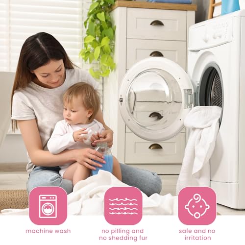 Softan Baby Hooded Towels and Washcloths Set 6 Pack, 28x28 Ultra Soft & Absorbent Baby Bath Towels for Newborn Infant Toddler, Unisex Boys Girls (Pink Elephant) - color: Pink Elephant