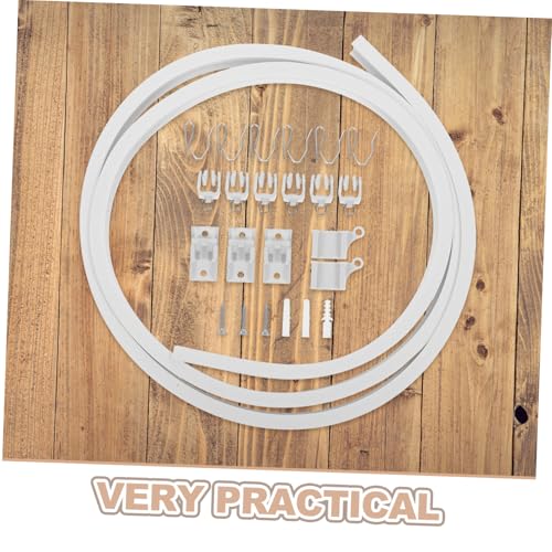 Flexible Bendable Ceiling Curtain Track for Curved Shower Rv Wall Mount Easy Installation Versatile Use Smooth Sliding Mechanism Accessories