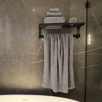 Oversized Bath Towels Extra Large 40x80 Inches Bath Sheets for Adults Super Soft Quick Dry Highly Absobent Microfiber Shower Towels (6 Piece,Charcoal)… - color: Charcoal 6 Piece, size: 6 Piece