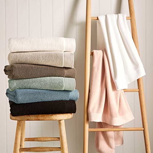 Christy Luxe 6 Piece Towel Set | French Gray | Luxe Heavyweight 100% Turkish Cotton | Ultra Soft | Super Absorbent | 730GSM | 2 Bath Towels 2 Hand Towel 2 Face Cloths - color: French Gray, size: 2 Bath, 2 Hand and 2 Face Towels