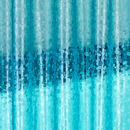 Bostofy Shower Curtain Liner,Waterproof Heavyweight 8g EVA Shower Liner with 3 Magnets and 12 Rustproof Metal Grommets, 72" W x 84" L - color: Teal Stone, size: 72"W x 84"L (Pack of 1)