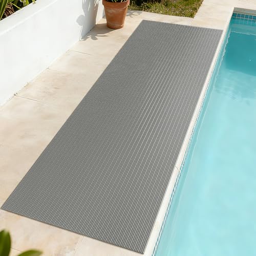 Front Door Mat Outside Entrance 24x71, Heavy Duty Non Slip, Outdoor Floor Mats Welcome Floor Doormat, Dirt Waterproof Exterior Entry Mats All Weather for Patio Entryway Kitchen Industral Bar Grey - color: Grey-c, size: 24''x71''