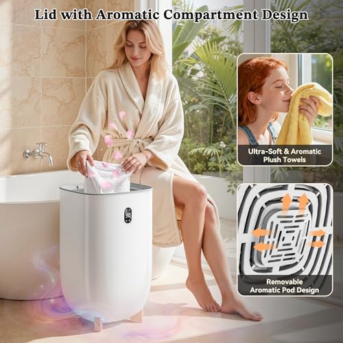 Tehanld Towel Warmer, 35L Towel Warmers for Bathroom Features 2 Heat Settings, Higher Temperatures and Quicker Heating of Towels, Bathrobes and Blankets, Ideal for Home Spa - size: 35L