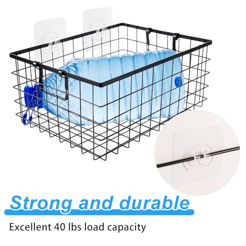 lasuroa 14pcs Shower Caddy Adhesive Replacement, 3 Styles Waterproof Shower Adhesive Strips Sticker Hooks No Drilling Wall Mount for Bathroom Kitchen Racks Organizers