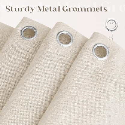 Beige Linen Shower Curtain for Bathroom Water Repellent 36x72 Inch | Small Stall Narrow Size Half, Shower Curtains, Tan Earthy Tone, Boho Farmhouse Rustic, RV Drapes, with Hooks, 36 x 72 Inches - color: Warm Beige, size: 36"W x 72"L (Pack of 1)