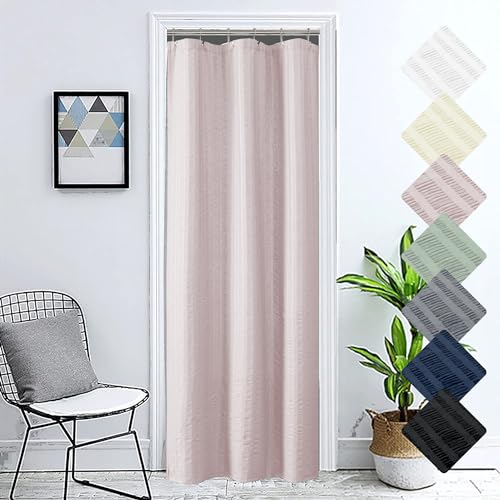 Aiyufeng Moga Stall Fabric Shower Curtain - Soft & Lightweight Small Shower Curtain with Texture for Narrow Stall Size, Machine Washable, 36" Wx72 L, Pink - color: Pink, size: 36"W x 72"L (Pack of 1)