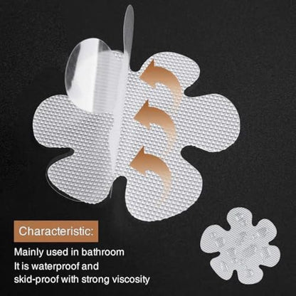 Anti Slip Shower Stickers Adhesive Strips with Scraper for Bathroom Bathtub Shower Floor Stairs 20pcs