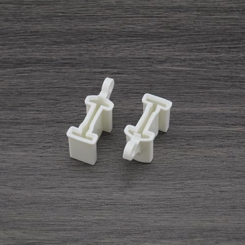 Create idea 8PCS White Curtain Rail End Stops Curtain Track Fittings End Caps for Bendable Curved Curtain Track Siding Ceiling Wall Mount Curtain Rail Ends Cap