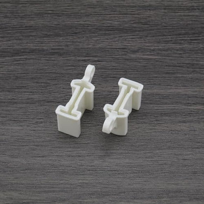 Create idea 8PCS White Curtain Rail End Stops Curtain Track Fittings End Caps for Bendable Curved Curtain Track Siding Ceiling Wall Mount Curtain Rail Ends Cap