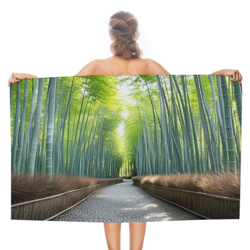 Beach Towel for Adult Swim Towel Oversized Bath Towels Pool Towels | Bamboo Growth Plush Super Soft, Sand Free Quick Dry Absorbent Compact Towel, Travel Essentials Accessories