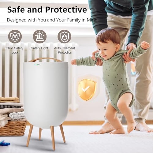 Towel Warmer, 25L Towel Warmer Bucket for Bathroom - Speaker & Ambient Light, Adjustable Timer, Auto Shut-Off, Fits Up to Two Large 40x70 Towels, Blanket Robes Pjs, Ideal Gift