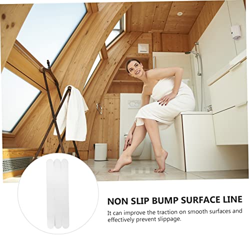TIDTALEO Anti-Slip Tape for Bathroom Waterproof Adhesive Bath Safety Strips 2cm x 0cm Non-Slip Stickers for Bathtubs Showers and Floors - size: 6 pcs