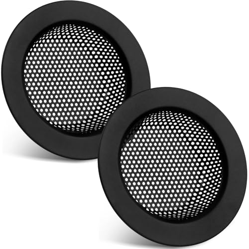 2 Pcs Sink Strainer Stainless Steel Kitchen Sink Drain Strainer Basket Cover Mesh Hair Food Catcher, Large Wide Rim of 4.4 Diameter(Matte Black) - color: Matte Black