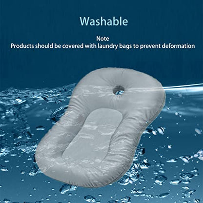 Baby Bath Mat, KAKIBLIN Baby Bath Cushion Soft Anti-Slip Bath Pad Toddler Bath Pillow, Grey | Baby Bathing Cushion for 0-6 Month Infant Baby - color: Grey