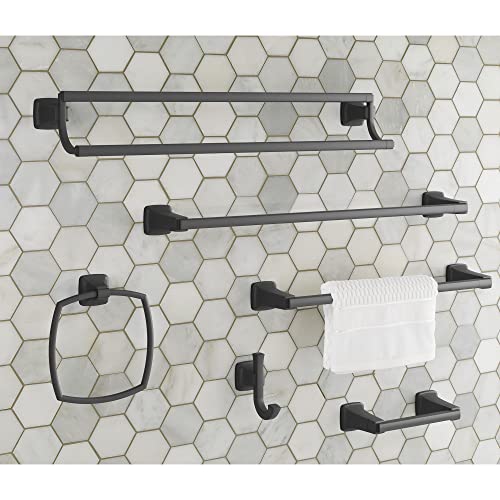 American Standard 7353224.243 Townsend Double Towel Bar, Matte Black - color: Matte Black