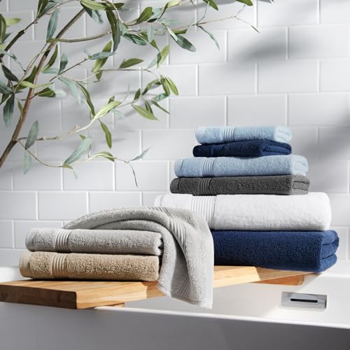 Arkwright Bath Washcloths 12 Pack - Super Soft 100% Cotton, 600 GSM Quick Dry & Absorbent, Luxury Face & Body Wash Cloth Towels for Hotels, Spa, and Vacation Rentals, Lapis Navy - color: Lapis Navy