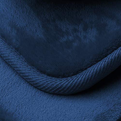 Clara Clark 3 Piece Bathroom Rugs Bath Mat Set, Velvet Memory Foam Bath Mats for Bathroom - Non-Slip, PVC Backing Bath Rugs, Washable - Dries Quickly, Blue - color: Blue