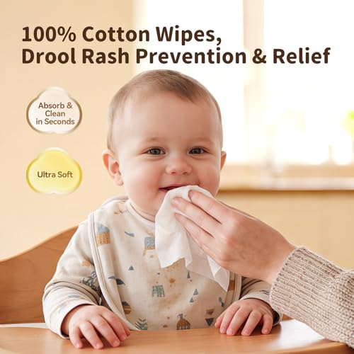 Winner Baby Dry Wipes, 100% Cotton, 600 Count (Pack of 6) | Soft and Gentle, Hypoallergenic, Unscented, Wet or Dry Use, Diaper Changes, Mealtime Cleanup - size: 100 Count (Pack of 6)