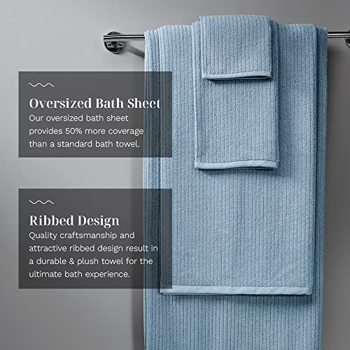 Luxury Performance 4-Piece Hand Towel Set | Patented Quick-Dry Tech | Ultra Soft | 16" W x 30" L | Surf - color: Surf, size: 4 Hand Towels