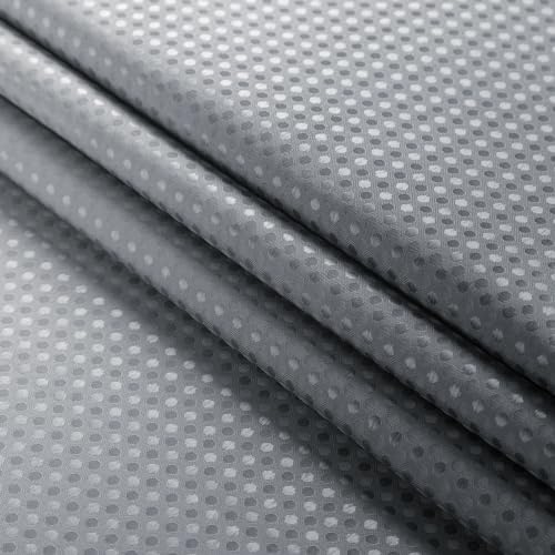 Long Grey Ombre Fabric Shower Curtain, 72 x 78 | Tall Gray Ombre Shower Curtain for Bathroom, Fabric Shower Curtain Set , Water Repellent, Machine Washable - color: Ombre Grey, size: 72"W x 78"L (Pack of 1)