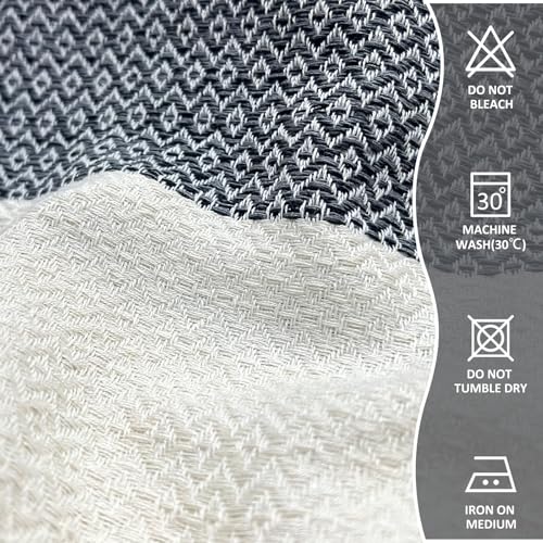 cabanana Hand Towels for Bathroom - 2-Pack,16x40 Inch-100% Cotton,Turkish Bathroom Hand Towels,Super Absorbent & Quick-Dry Soft for Bath, Kitchen, Spa, Face, Hair, Dishcloth (Quarry) - color: Z Diamond Quarry 16x43