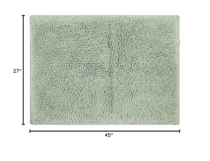 Mohawk Home Classic Cotton Ii Seaglass 2' 3" x 3' 9" Bath Mat - color: Sage Green, size: 2'3" x 3'9" (Rectangular)