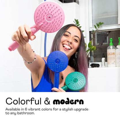 sproos! - Handheld Showerhead, High Pressure Performance, Golden Hour | Metallics - Easy DIY Installation - Renter Friendly - 3 Spray Functions with Pause - Extra Long 70 Inch Flexible Hose - color: Golden Hour