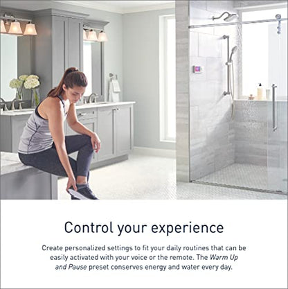 Moen Terra Beige Smart Shower 4-Outlet Digital Shower System Controller for Thermostatic Shower Valve, TS3304TB - color: Terra Beige, size: 4-Outlet, style: 4-Outlet