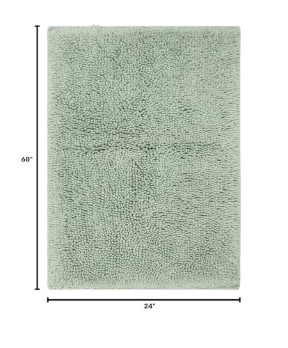 Mohawk Home Classic Cotton Ii Seaglass 2' x 5' Bath Mat - color: Sage Green, size: 2' x 5' (Rectangular)