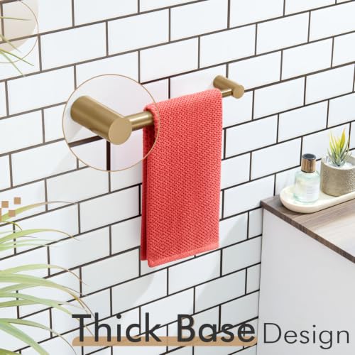 KOKOSIRI Bathroom Towel Holder 12-Inch Hand Towel Bars Wall Mounted Bathroom Hardware Accessories Champagne Bronze Stainless Steel, B4007CPG-L12 - color: Champagne Bronze, size: 12-Inch