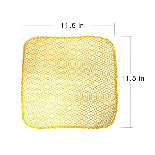 Dish Washing Net Scrubber 5pcs/ Innovative Mesh Cloth, Quick Dry - No More Sponges with Smell / 11.5 by 11.5 inches/Advanced Raw Material-Polypropylene 100% (Pink 5) - color: Pink5