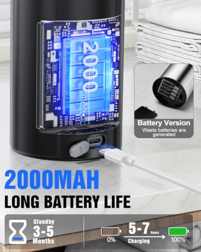 Fantictas Automatic Soap Dispenser, 11.5 oz Stainless Steel Touchless Pump | Touchless Soap Dispenser for Hand or Dish Soap, USB-C Rechargeable with 3 Adjustable Levels, for Kitchen Sink and Bathroom - color: Black, style: Gel