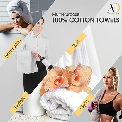 100% Cotton Hand Towels 18x28 Inches, 600 GSM, Soft & Absorbent, Set of 6, Green - color: Green, size: Hand Towel Set of 6