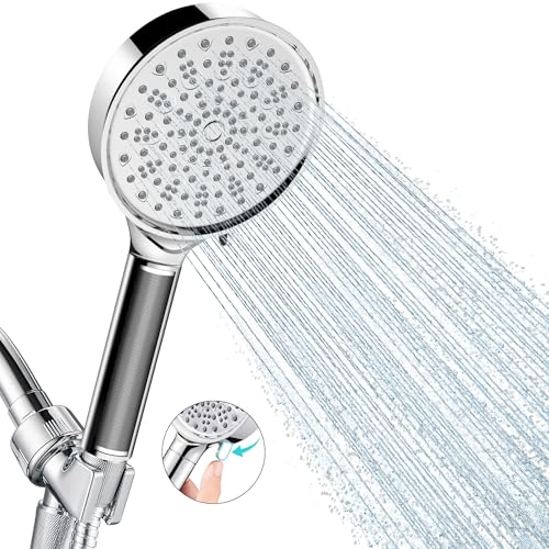 Cobbe Filtered Shower Head with Handheld - Filters Over 99% Of Chlorine | 2.0 Carbon Shower Head Filter System - Water Softener Filters Beads for Hard Water - Reduces Dry Itchy Skin, Chrome - color: 1. Chrome (2.0 Carbon), style: Round