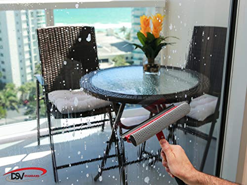 Window Squeegee for Window Cleaning, Window Cleaner Tool for Car Windshield, Shower Door, Boat | 2-in-1 Mini Squeegee for Home | Windshield Squeegee Kit for Car Windows - size: Handheld Squeegee