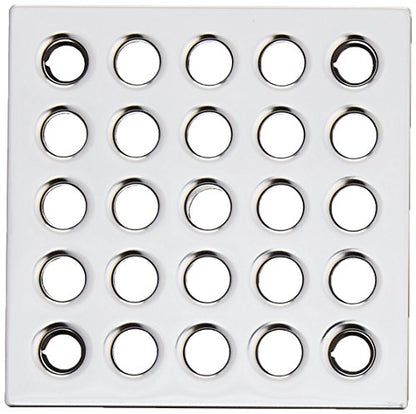 E4401 Square Shower Drain Grate, Silver