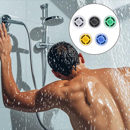 20pcs Multi Color Shower Head Flow Restrictors, Plastic GPM 1.5/1.8/2.0/2.5/3.0 Water Saver Faucet Adapters Shower Head Flow Limiter Water Pressure Reducer for Bathroom Toilet