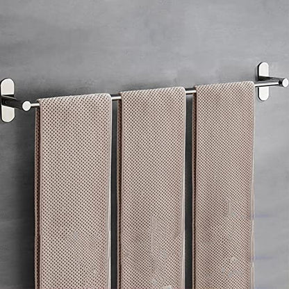 DCFV Bathroom Towel Bar, Rust Proof Hand Towel Holder Kitchen Towel Racks, Bath Accessories Wall Mounted Stainless Steel Shower Towel Rack Multiple Uses (Size : 40cm) - size: 40cm
