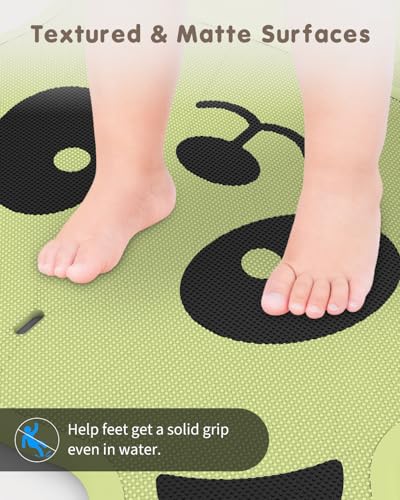 Safe Bath Solution, Bathtub Mat Non Slip for Babies, Toddlers, Kids & Pets, Natural Rubber BPA-Free Low Odor Safer Than PVC, Machine Washable, Suitable for Bathroom, Garden, and Hotel Tubs, Green - color: Green