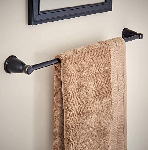 Franklin Brass 3-Piece Oil Rubbed Bronze Bathroom Set Towel Rack, Ring, Toilet Paper Holder| Kinla Bath Accessories - color: Oil Rubbed Bronze, style: 3-Piece Bath Accessory Set