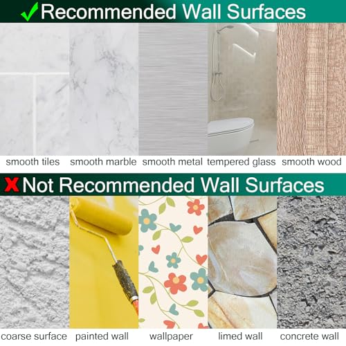 Shower Caddy Adhesive Replacement Stickers, Shower Organizer Adhesive Replacement Strips (Transparent - 12 Packs - 1 3 Wire Hook) - color: Transparent - 12 Packs - 1 3 Wire Hook